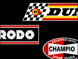 Rally - Race - Vintage Decals