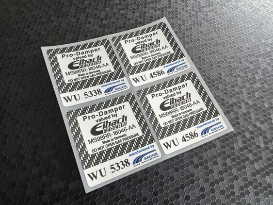 Racing Puma Shock Absorber Decals