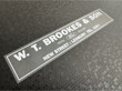 W T Brookes and Son Ford Ledbury dealer sticker 250x50 AP