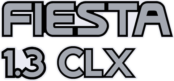Fiesta Mk3 1.3 CLX Tailgate Decal