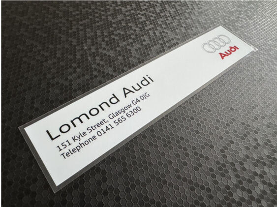 Lomond Audi - Glasgow - Dealer Sticker