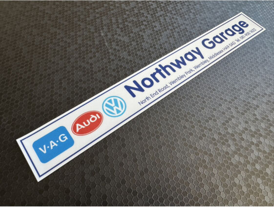 Northway Garage - Wembley - VW Audi - Dealer Sticker