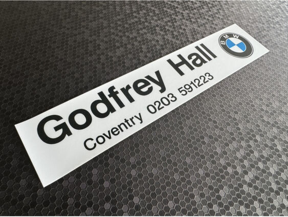Godfrey Hall - BMW - Coventry - Dealer Sticker