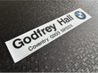 Godfrey hall BMW Coventry dealer sticker 250x50 AP