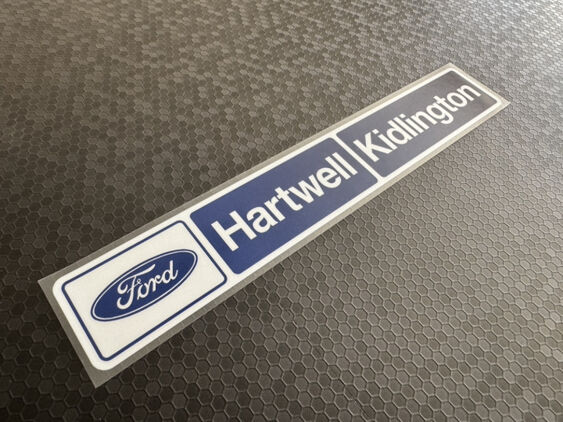 Hartwell - Kidlington - Ford - Dealer Sticker