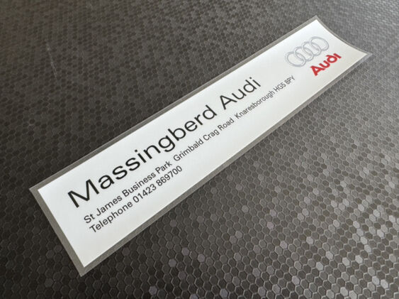 Massingberd Audi - Knaresborough - Dealer Sticker