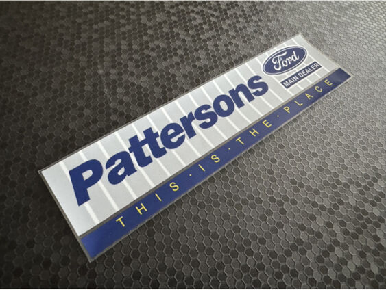 Patterson - Ford - Dealer Sticker