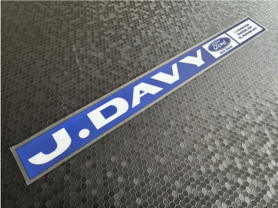 J Davy - Ford - Gravesend Kent - Dealer Sticker