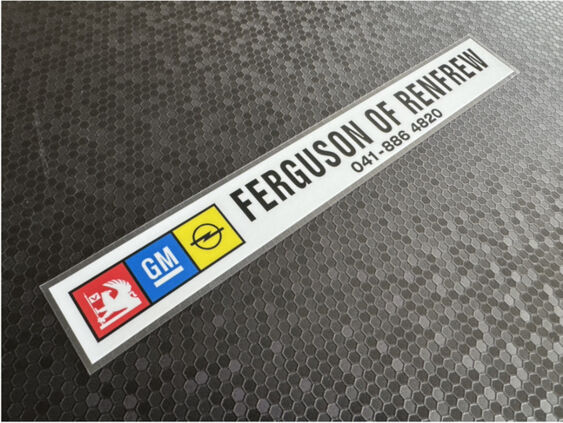 Ferguson of Renfrew - Vauxhall Opel - Dealer Sticker