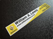 William a Lewis renault dealer sticker 260x40 AP