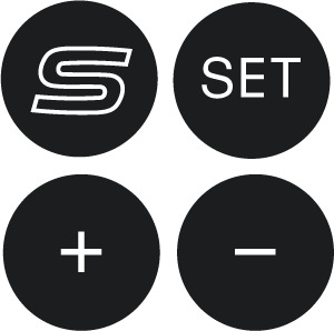 Audi RS4 Steering Wheel 'Button' Gel Badges