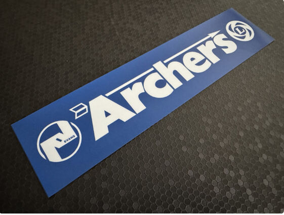 P J Evans - Archers - British Leyland - Dealer Sticker