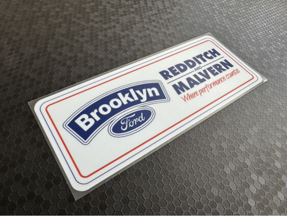 Brooklyn Ford - Redditch Malvern - Service Sticker