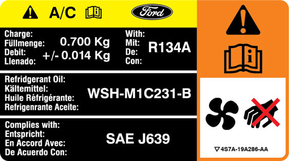 Air Conditioning Decal - Multi Colour - 0.700kg