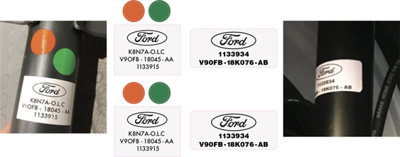 Fiesta Mk3 XR2i Suspension Decals - Set