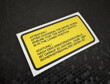 Puma Spare Wheel Well Sticker 95x50mm