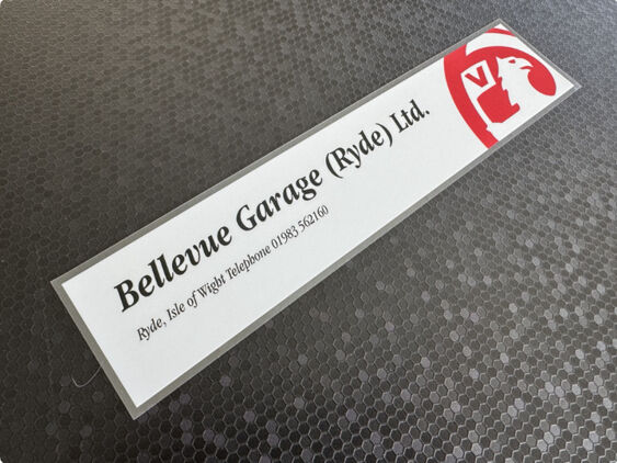 Bellevue Garage Ltd - Isle of Wight - Vauxhall - Dealer Sticker