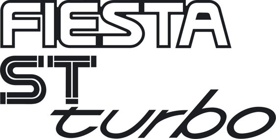 Fiesta ST Turbo Tailgate decal