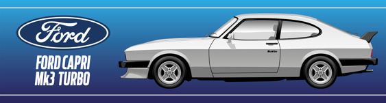 Capri Mk3 Turbo - Garage Banner