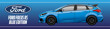 Banner ford focus rs blue edition