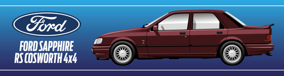 Sierra Sapphire RS Cosworth 4x4 - Garage Banner