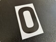 Number 0 - 270x160mm - Black on White - Qty 1