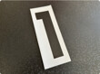Number 1 - 270x100mm - Black on White - Qty 1