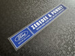 Zebedee and Powney Calne Wiltshire Ford dealer Sticker 250x40 AP