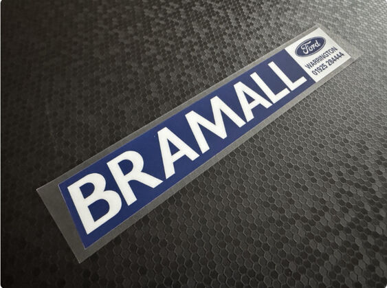 Bramall - Warrington - Ford - Dealer Sticker