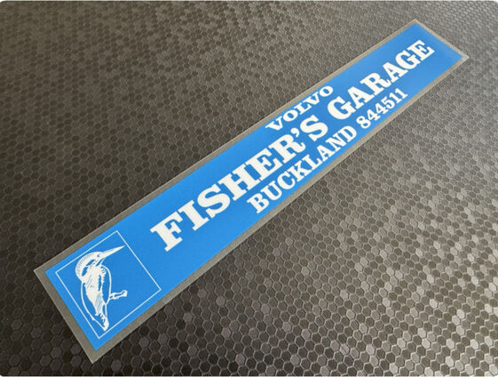 Fishers Garage - Volvo - Buckland - Dealer Sticker
