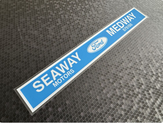 Seaway Motors - Ford - Medway Kent - Dealer Sticker
