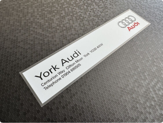 York Audi - Dealer Sticker