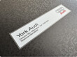 York Audi dealer sticker 255x55 AP