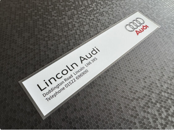 Lincoln Audi - Dealer Sticker