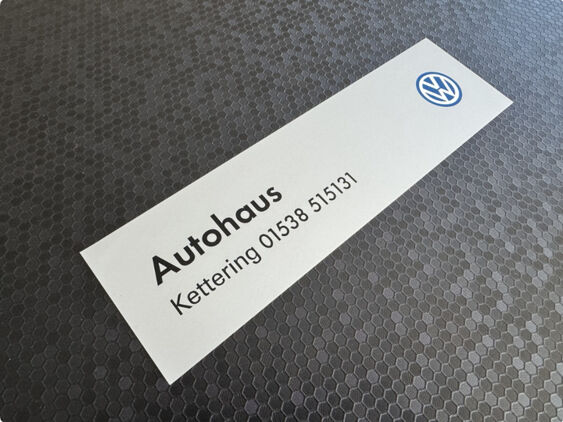 Autohaus - VW - Kettering - Dealer Sticker