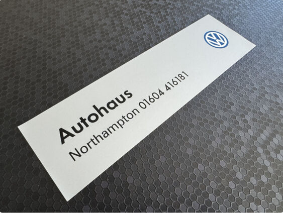 Autohaus - VW - Northampton - Dealer Sticker
