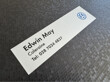 Edwin May Coleraine VW dealer sticker 200x55 AP