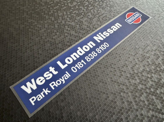 West London - Nissan - Park Royal - Dealer Sticker