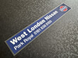 West London Nissan Park Royal dealer sticker 300x50 AP