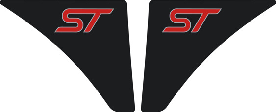 Focus Mk4 and Mk4.5 - Wing GEL Badges - PAIR