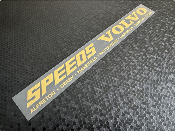 Speeds - Volvo - Derby Nottingham - Dealer Sticker