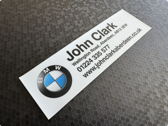 John Clark - BMW - Aberdeen - Dealer Sticker