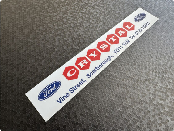 Crystal - Scarborough - Ford - Dealer Sticker