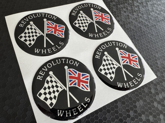 Revolution Wheel Centre Gel badges