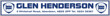 Glen henderson Lancia Aberdeen dealer sticker 290x45