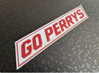 Go Perrys White Red dealer sticker 240x45mm V2 AP