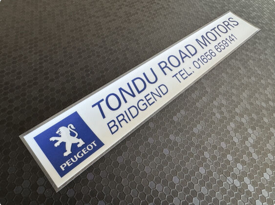 Tondu Road Motors - Bridgend - Peugeot - Dealer Sticker