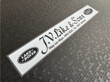 J V Like and Sons Hay on Wye Land Rover dealer sticker 275x45 AP