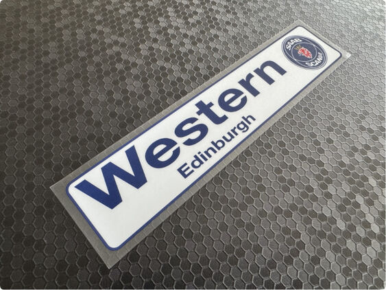 Western Saab - Edinburgh - Dealer Sticker