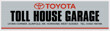 Toll House Garage Horsham West sussex Toyota dealer sticker 295x78